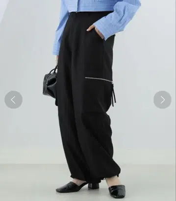 Ray BEAMS 지퍼 포켓 카고 팬츠