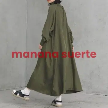 manana suerte (마나냐스엘테) 새틴 풀오버 원피스