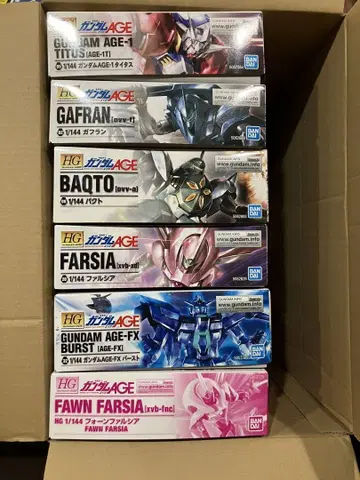 HG 건담 AGE 건담 프라모델 6개 세트