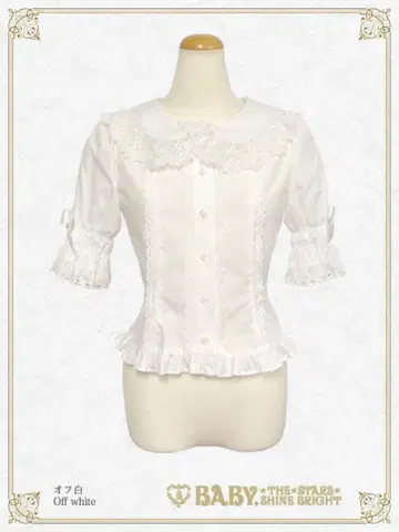 La petite fleur 5분 소매 블라우스