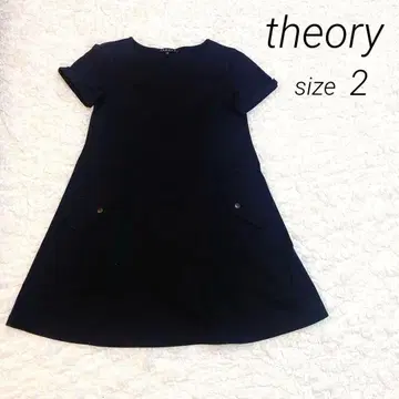 [ 새상품급 ] 띠어리 theory 반팔 원피스 플레어 2 블랙