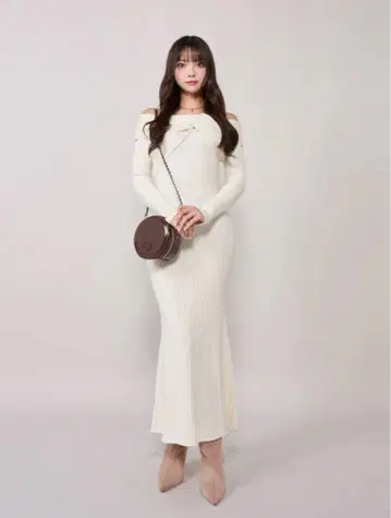 Darich 트위스트 머메이드 롱 원피스 IVO