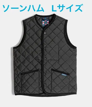 택 포함 새상품 LAVENHAM 라벤햄 베스트 소언햄 베스트 L 블랙