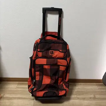 BURTON 버튼 트래블 캐리어 오렌지 체크 상태 좋음 최저가