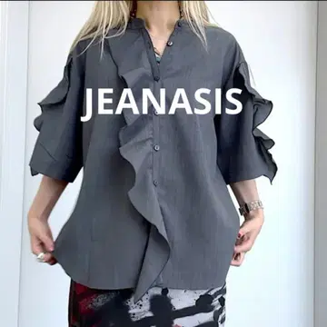 [ 새상품 ] 프론트 프릴 셔츠