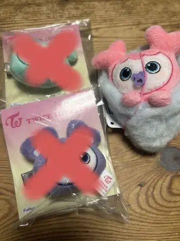 GIGO 한정판 TWICE LOVELYS 헤어핀, 싸개 마스코트