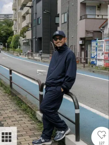 URBS Nylon Pants BLACK M URBAN RESEARCH