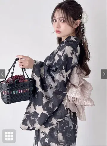 3세트 2Way 오간자 꽃무늬 세퍼레이트 유카타