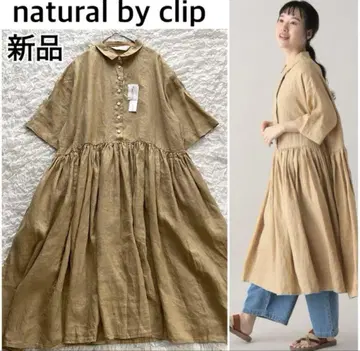 [미사용 새상품] natural by clip 스튜디오 클립 셔츠 원피스
