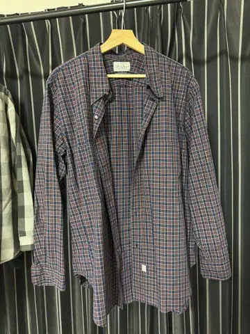 Marvine 체크 무늬 긴팔 셔츠