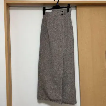 [ 컨디션 최상 ] LAUIR 라우어 롱 스커트 타이트 브라운