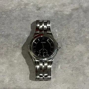 SEIKO 블랙 쿼츠 손목시계