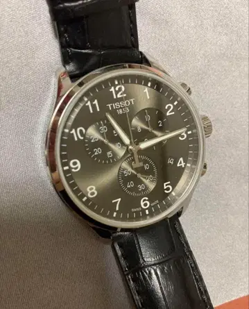 Tissot 크로노그래프 실버/블랙 손목시계