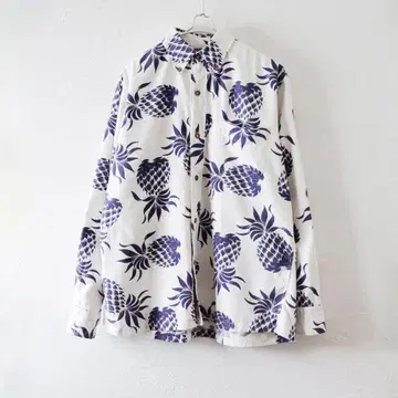 SUN SURF 선서프 긴팔 하와이안 셔츠 파인애플