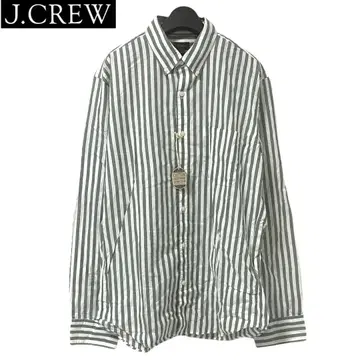 [미사용품] J.CREW / 긴팔 버튼 다운 셔츠 스트라이프 M m981
