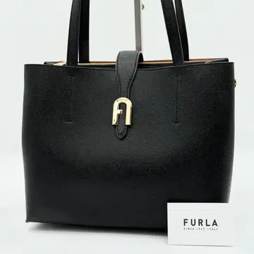 [ 컨디션 최상 ] FURLA SOFIA 토트백 숄더 가죽 포멀 블랙