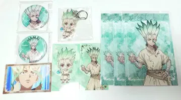Dr.STONE GiGO 이시가미 센쿠 캔뱃지 아크링 키링 카드