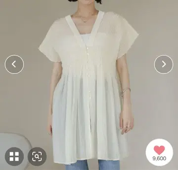 LOWRYS FARM 셔링 튜닉 프렌치 슬리브