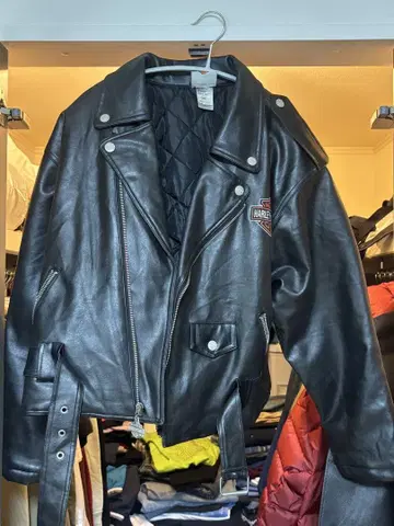Harley-Davidson 가죽 자켓 라이더 자켓 더블