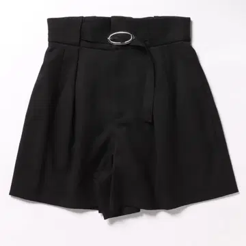 SNIDEL 커브 허리 숏팬츠 블랙