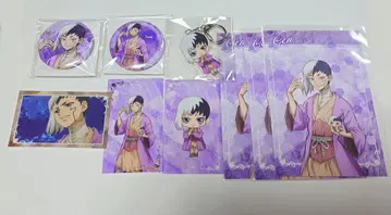 Dr.STONE GiGO 아사기리 겐 캔뱃지 아크링 키링 카드