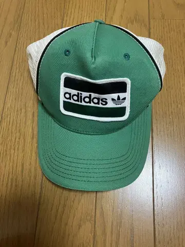 adidas 메쉬 캡 그린/화이트