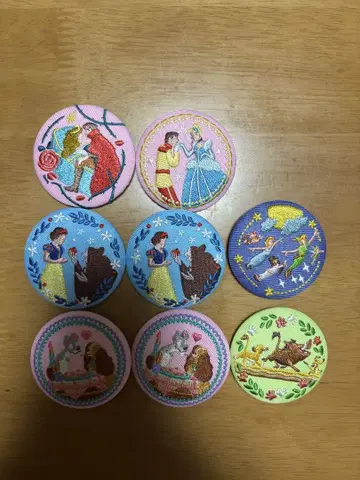 디즈니 자수풍 캔뱃지