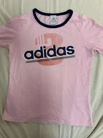 y2k adidas 핑크 반팔 티셔츠