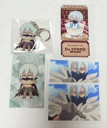 Dr.STONE GiGO AMOCAFE 시시왕 사자 아크릴 키링 카드