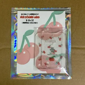 봉제인형용 스탠드 S 사이즈(10cm) 레드 흩뿌려진 패턴