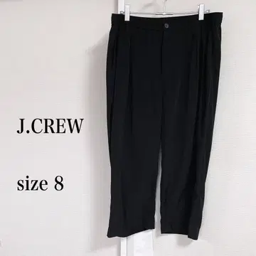 J.CREW 블랙 루즈핏 슬랙스 7부 기장