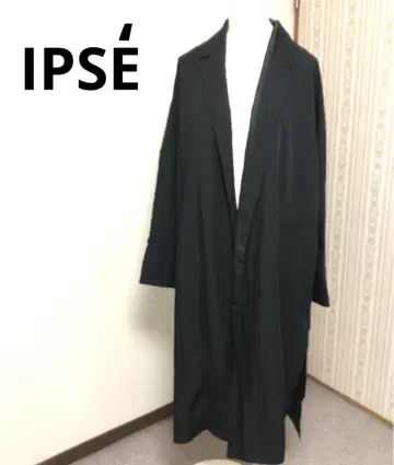 IPSE 블랙 롱 코트