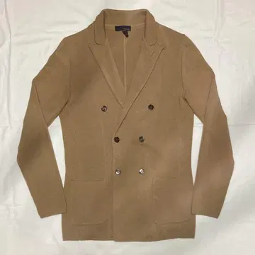 LARDINI 베이지 니트 자켓 더블 브레스트