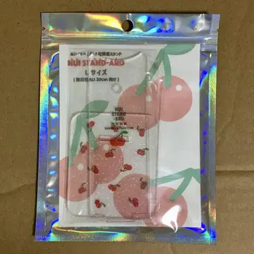 봉제인형용 스탠드 L 사이즈(20cm) 레드 흩뿌려진 패턴
