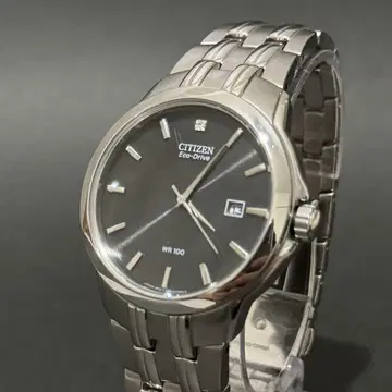 새상품급 시티즌 에코 드라이브 1포인트 다이아 스테인리스 스틸 손목시계