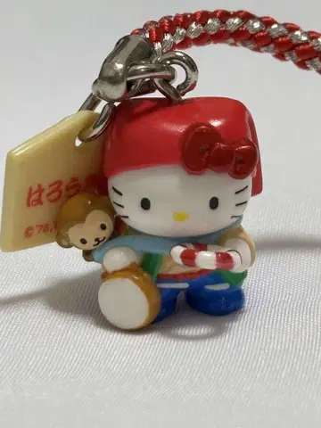 지역 한정 키티 에도 이야기 원숭이 타기 스트랩