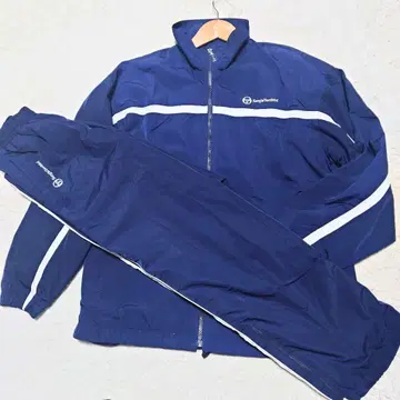 [ 레어 ] Sergio Tacchini 저리 셋업 로고 지퍼 가슴 로고