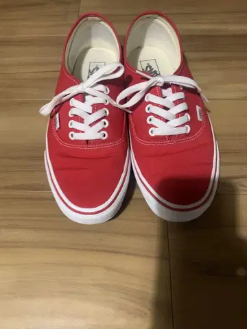 Vans 오센틱 빨간색 28.5