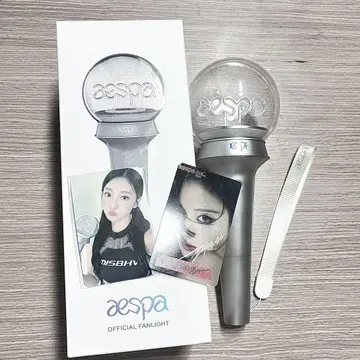 aespa 공식 응원봉 닝닝 트레이딩 카드 포함
