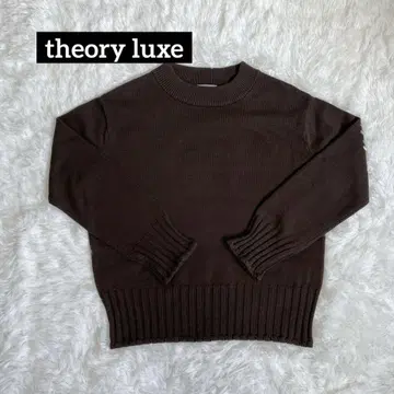 theory luxe 실크 혼방 크루넥 긴팔 스웨터 풀오버 니트