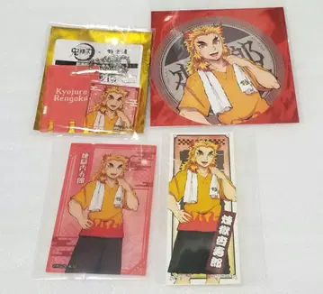 귀멸 극락탕 클리어 카드 키링 코스터 센샤후다 스티커 렌고쿠