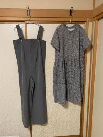 GU 그레이 살로펫 XL & 리브인 원피스 LL