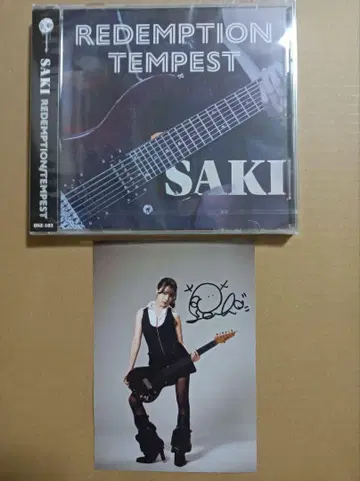 SAKI CD REDEMPTION / TEMPEST 친필 사인 포함 사진
