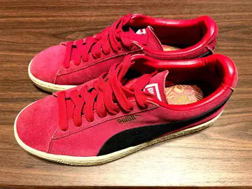 PUMA 스웨이드 레드 빨간색 블랙 26cm