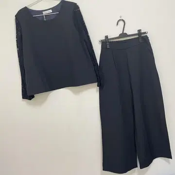 레이스 여성용 꽃무늬 레이스 소매 팬츠 드레스 셋업 벨트 포함