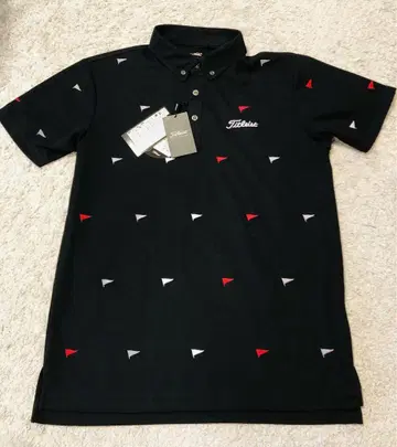 Titleist 피케 셔츠 TSMC1902 M 사이즈 블랙
