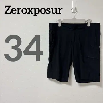Zeroxposur [ 34 ] 블랙 숏팬츠 하프 팬츠 팬츠