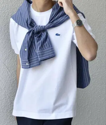 LACOSTE: 원 포인트 로고 피케 크루넥 T셔츠 25SS