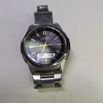 CASIO WAVE CEPTOR 블랙 다이얼 전파 시계