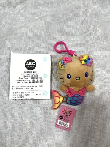 [ 신상품 ] 정품 ABC 스토어 하와이 한정판 일광화상 키티